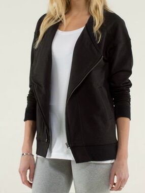 Lululemon Mula Bundle Wrap Full-Zip Sweater XS Black